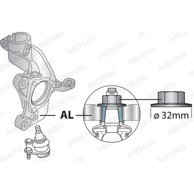 Rotule de suspension D VW PASSAT B7