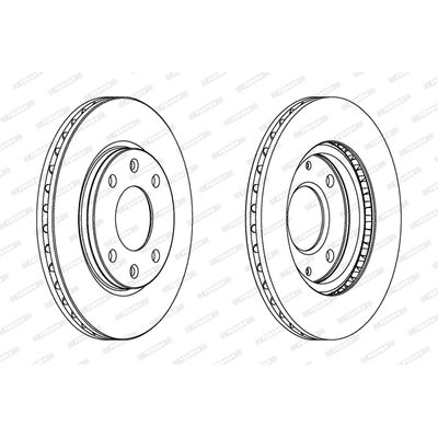 J. DISQUE FREIN P 106 205 309 C AX VENTILE