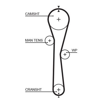 KIT CHAINE 95D 216 R CLIO CLASSIC SYMBOL